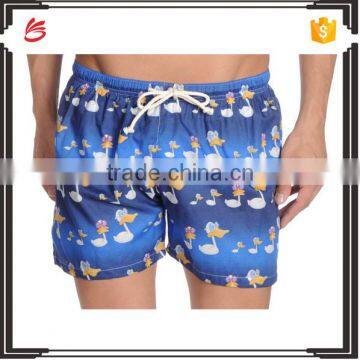 Custom sublimated printing fabric swimwear mens swimwear