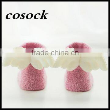 Rainbow Color Baby Clothes Little Angel Fuzzy Non-slip Socks for Newborn Infant photo-3