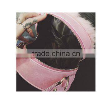 2016 Newest Design Woman Rabbit Fur Handbag Messenger Bag photo-5