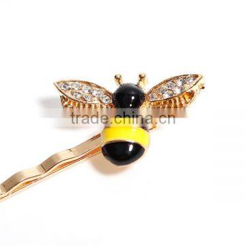 Bee Animal Gold Plated Yellow Enamel Women Headwear photo-2