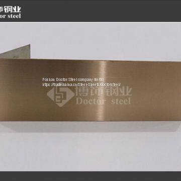 Лист нержавеющей стали 201, 304, 316, розовозолотая HL декоративная нержавеющая сталь