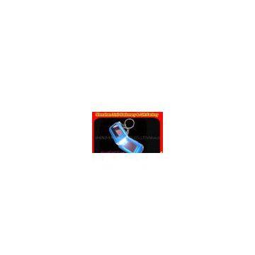 customized logo rechargeable plastic 2 leds Solar powerful Keychain torches