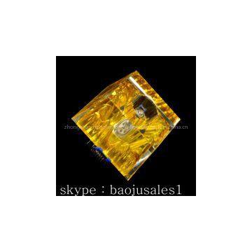 2014 New Design K9 Crystal Spotlight Ceiling Light G4/G9 Halogen Lamp photo-2