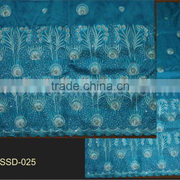 African embroidered george fabric