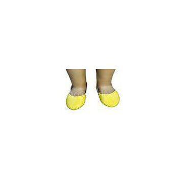 Cute Yellow PU American Girl Doll Shoes 18 inch Brings Kids Happiness