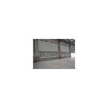 Industrial wind resistance overhead sectional doors for aluminum single sheet panel electric running