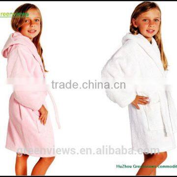 Children's Bamboo Fiber Bathrobe, Towelling robes hooded, 70%viscose30%Cotton,GVKBR1001