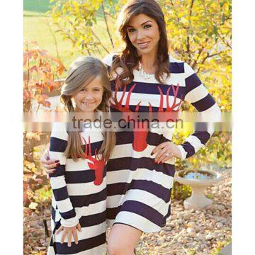 Casual Mother and Daughter Dress Mommy and Me Family Matching Clothes Outfit