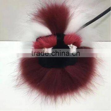 Promotional Raccoon Fur Key Chain For Car Key Ring in High Quality photo-5