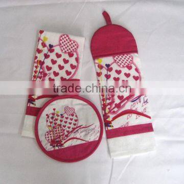 custom microfiber hand towel set with logo printed