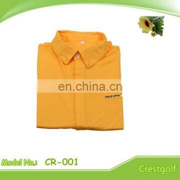 100% Polyester Golf Shirts Custom Color