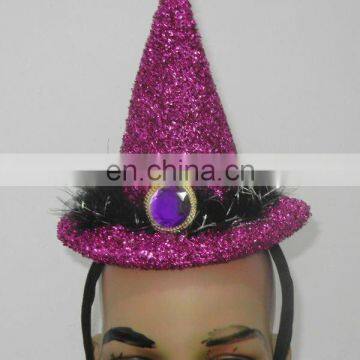 Party Carnival head band/headband accessories/mini top witch hat Headband MPA-0142