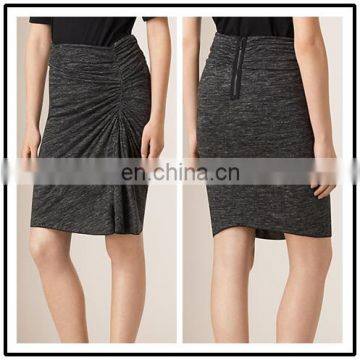 Twist Elastic Tight Sexy Women in Short Mini Skirts Gray NT6606