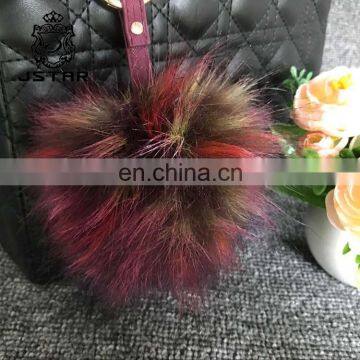 Conventional Artificial Ball Hats With Balls Faux Fur Pom