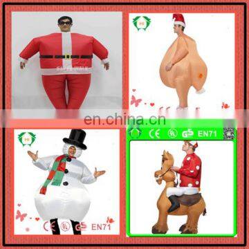 Custom adult size inflatable costume inflatable santa claus costume inflatable halloween costumes for adults