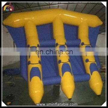 high quality inflatable water games flyfish banana boat , fly fishing boat for water sports