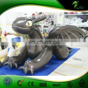 Bouncing Inflatable Black Inflatable Toothless Dragon