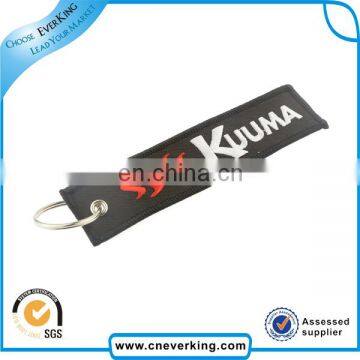 cheap embroidery keyring key tags from China factory