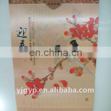 Promotional decorative wall scroll calendar