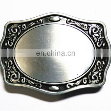 Western Fashion Blank Metal Men's Belt Buckles