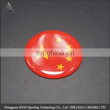 Custom round mini nation flag Epoxyl badge