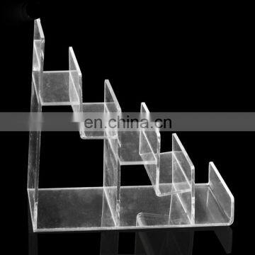 Dongguan manufaction acrylic plastic five layer cell phone bag shelf