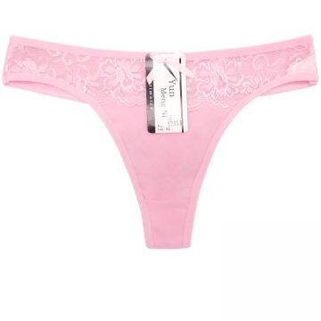 Yun Meng Ni Sexy Underwear Wasit Sexy Lace G-String T Back Soft Cotton Thongs For Women photo-4