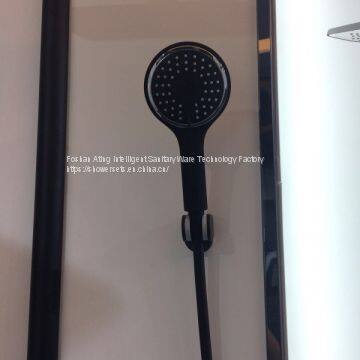 IT-P003B Shower Systems With Platform Foshan Factory Black Colour Luxury Rain Shower 3 Functions photo-4
