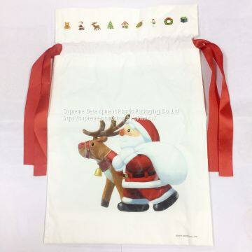 Christmas Draw String Poly Packaging Bag photo-2