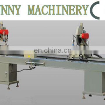 Two /double heads PVC profile and thin aluminum cutting saw