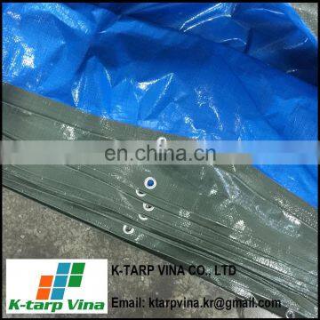 130 GSM PE tarpaulin, Green/Blue Color, Waterproof, Durable, Super Cheap