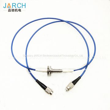 2000RPM 1 channel Fiber Optic Rotary Joint with electronic slip ring FC Connector