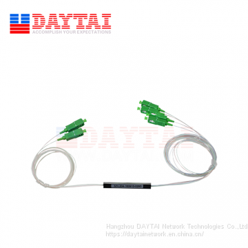 Mini Passive FTTH Fiber Optical Cable 2x4 PLC Splitter