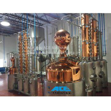 High Quality Red Copper Alcohol Reflux Distillation Equipment Union Column Distiller For Whisky photo-2
