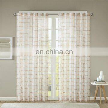 Back tab printing peach skin microfiber fabric curtain for bedroom