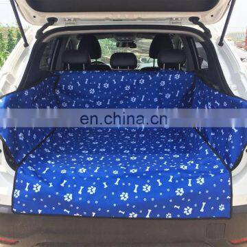 Wholesale Customized Print Bone Pattern Waterproof Dog Car Seat Cover SUV Dog Mat photo-3