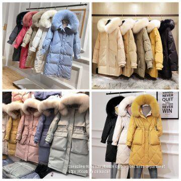 Zhejiang manufacturer autumn and winter new mid long Korean cotton padded jacket women's warm coat down jacket female brand stock tail goods