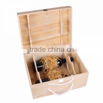 Handmade Natural Color 6 Bottles Wine Gift Box Wooden,wine Packaging Boxes photo-4