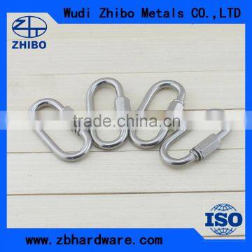 square quick links stainless steel