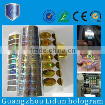 Custom The latest Pvc Card Hologram Overlay/transparent hologram sticker/hologram overlay