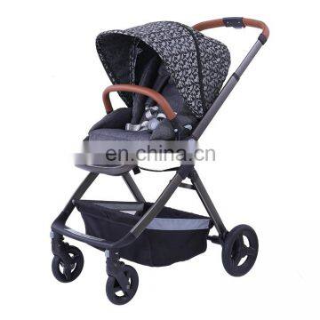 Russian leather light reversible travel system toddler stroller 3 in 1 baby pushchair car stroller