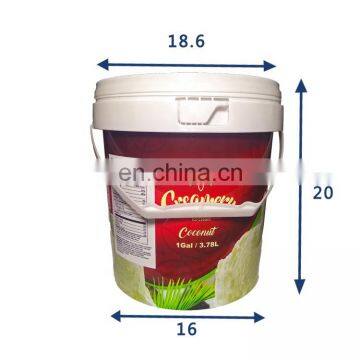 Food Grade 1 Gallon Plastic Bucket for Ice Cream Sauce Powder photo-6