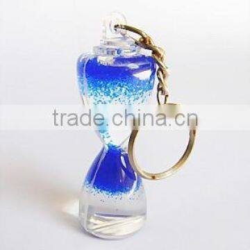 oil and liquid filled liquid timer keychains