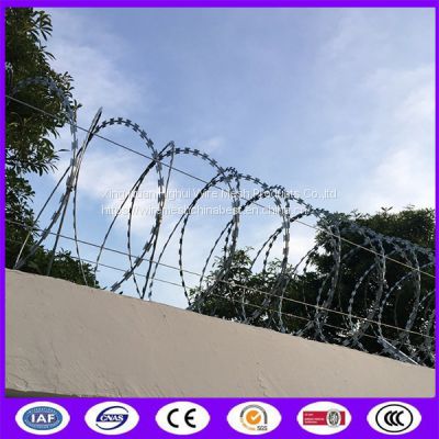 Electric Galvanized BTO 22 Razor Wire Blade Type Use On Top Of Fence And Wall from china supplier