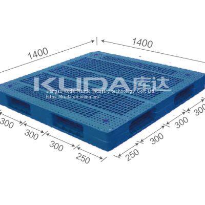 chemical resistant of china manufacturer good quality 1414B WGSM PLASTIC PALLET（BUILT-IN STEEL TUBE）