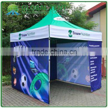 Custom Print Aluminium Canopy Trade Show Tent 3x3m ( 10ft X 10 ft), Printed canopy & valance, 3 full walls