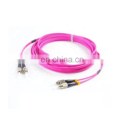 Ftth FC ST Duplex OM4 50/125 Fiber Optic Patch cord cordon de raccordement en fibre Fiber Jumper FC-ST fiber patch cord