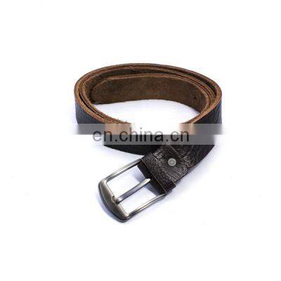 2020 fancy color handmade belt design men designers leather silver pin buckle belts for mens