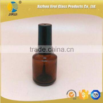 15ml amber color nail polish glass bottles