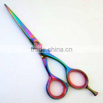 Barber Scissors Lightweight Multi Titanium Coated 5.5"